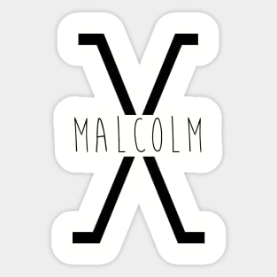 Malcolm X Sticker